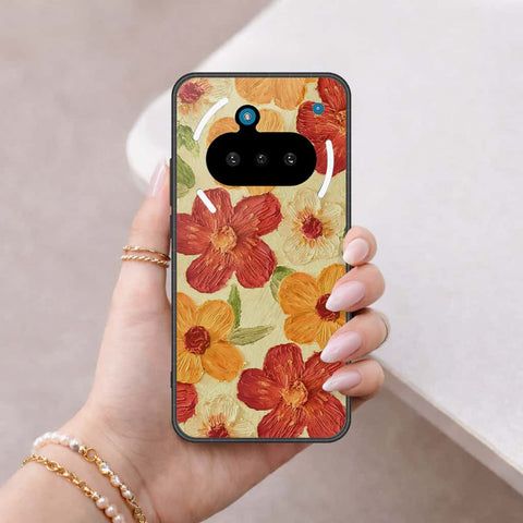 Nothing Phone 3a Cover - Floral Series 3 - HQ Ultra Shine Premium Infinity Glass Soft Silicon Borders Case