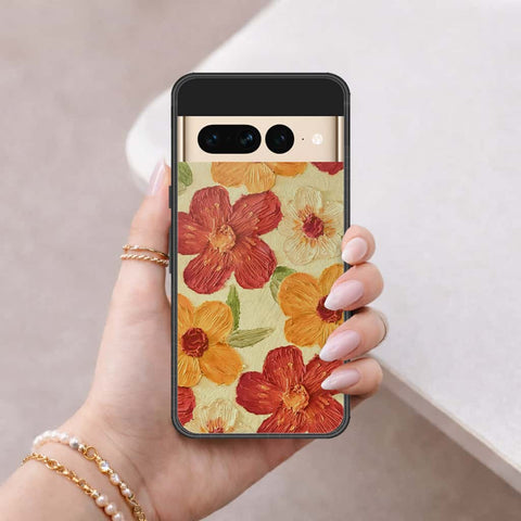 Google Pixel 7 Pro Cover - Floral Series 3 - HQ Ultra Shine Premium Infinity Glass Soft Silicon Borders Case