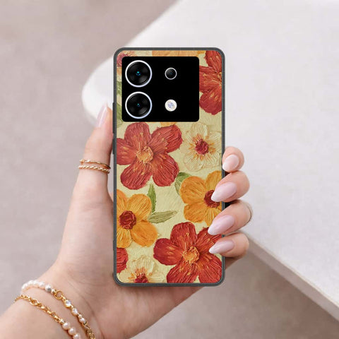 Infinix Zero 30 5G Cover - Floral Series 3 - HQ Ultra Shine Premium Infinity Glass Soft Silicon Borders Case