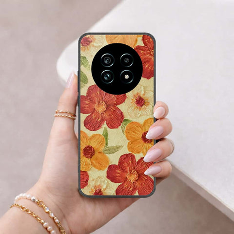 Realme 13 Pro Plus Cover - Floral Series 3 - HQ Ultra Shine Premium Infinity Glass Soft Silicon Borders Case