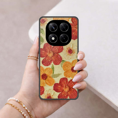 Xiaomi Redmi Note 14 Pro 4G Cover - Floral Series 3 - HQ Ultra Shine Premium Infinity Glass Soft Silicon Borders Case