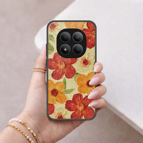 Xiaomi Redmi Note 15 Pro Plus Cover - Floral Series 3 - HQ Ultra Shine Premium Infinity Glass Soft Silicon Borders Case