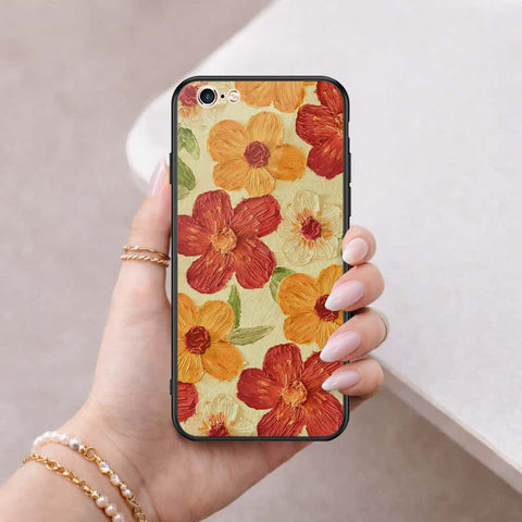 iPhone 6s Plus / 6 Plus Cover - Floral Series 3 - HQ Ultra Shine Premium Infinity Glass Soft Silicon Borders Case