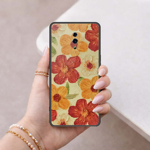 Oppo Reno Cover - Floral Series 3 - HQ Ultra Shine Premium Infinity Glass Soft Silicon Borders Case