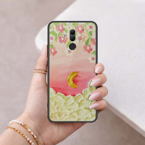 Huawei Mate 20 Lite Cover - Floral Series 3 - HQ Ultra Shine Premium Infinity Glass Soft Silicon Borders Case