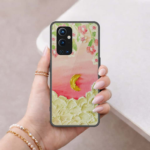 OnePlus 9 Pro Cover - Floral Series 3 - HQ Ultra Shine Premium Infinity Glass Soft Silicon Borders Case