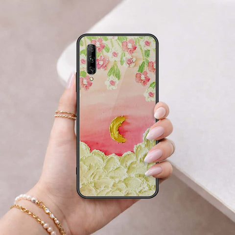 Huawei Y9s Cover - Floral Series 3 - HQ Ultra Shine Premium Infinity Glass Soft Silicon Borders Case