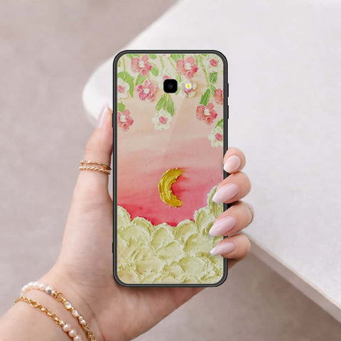 Samsung Galaxy J4 Plus Cover - Floral Series 3 - HQ Ultra Shine Premium Infinity Glass Soft Silicon Borders Case