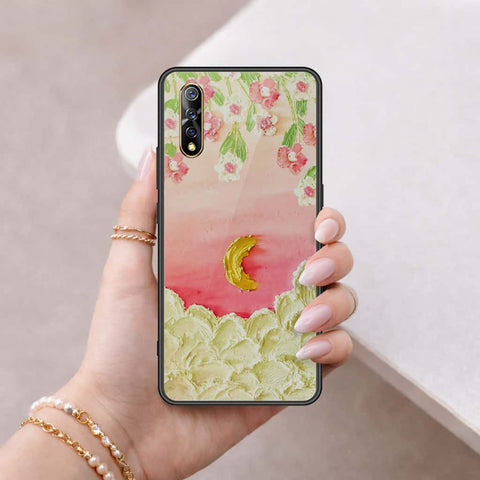 Vivo Y7s Cover - Floral Series 3 - HQ Ultra Shine Premium Infinity Glass Soft Silicon Borders Case