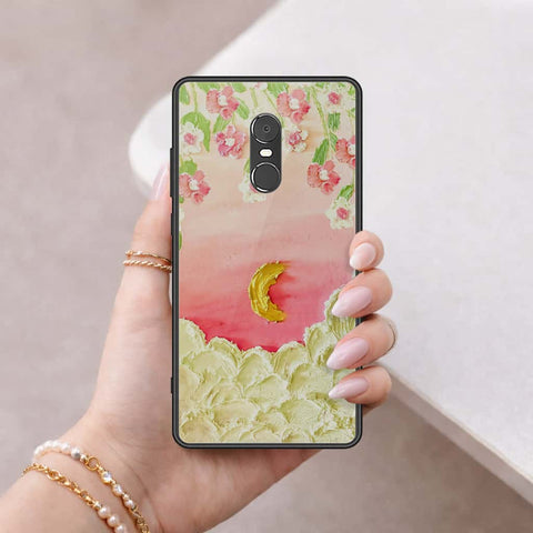 Xiaomi Redmi Note 4 / 4X Cover - Floral Series 3 - HQ Ultra Shine Premium Infinity Glass Soft Silicon Borders Case