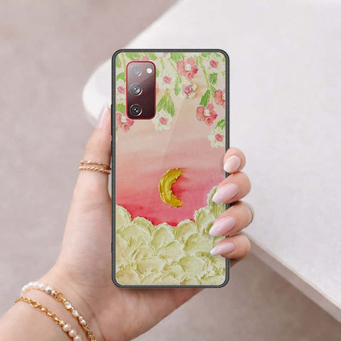 Samsung Galaxy S20 FE Cover - Floral Series 3 - HQ Ultra Shine Premium Infinity Glass Soft Silicon Borders Case