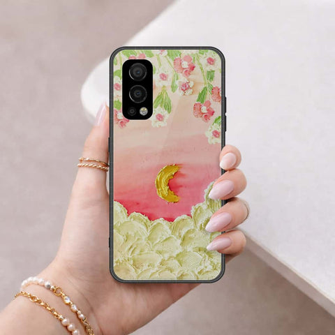 OnePlus Nord 2 Cover - Floral Series 3 - HQ Ultra Shine Premium Infinity Glass Soft Silicon Borders Case