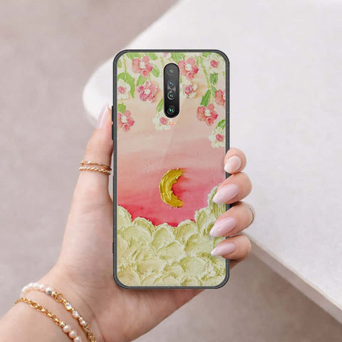 Xiaomi Redmi K30 Cover - Floral Series 3 - HQ Ultra Shine Premium Infinity Glass Soft Silicon Borders Case