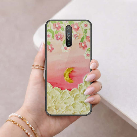Xiaomi Poco X2 Cover - Floral Series 3 - HQ Ultra Shine Premium Infinity Glass Soft Silicon Borders Case