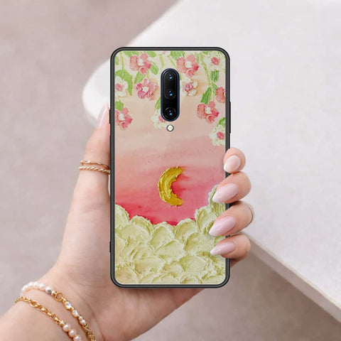 OnePlus 7 Pro Cover - Floral Series 3 - HQ Ultra Shine Premium Infinity Glass Soft Silicon Borders Case