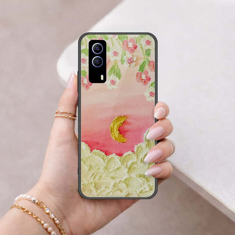 Vivo Y53s Cover - Floral Series 3 - HQ Ultra Shine Premium Infinity Glass Soft Silicon Borders Case