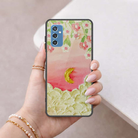 Samsung Galaxy M52 5G Cover - Floral Series 3 - HQ Ultra Shine Premium Infinity Glass Soft Silicon Borders Case