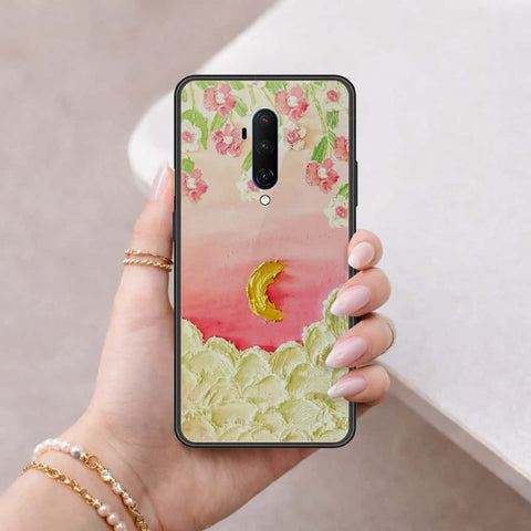OnePlus 7T Pro Cover - Floral Series 3 - HQ Ultra Shine Premium Infinity Glass Soft Silicon Borders Case