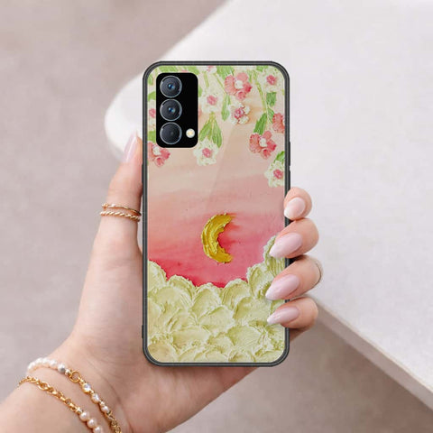 Realme GT Master Cover - Floral Series 3 - HQ Ultra Shine Premium Infinity Glass Soft Silicon Borders Case