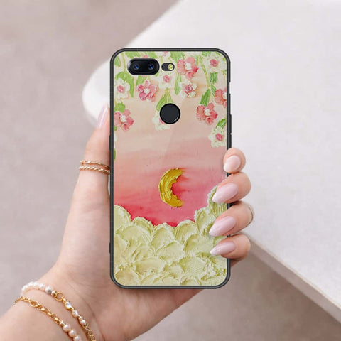OnePlus 5T Cover - Floral Series 3 - HQ Ultra Shine Premium Infinity Glass Soft Silicon Borders Case