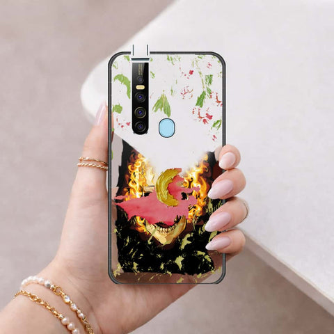 Tecno Camon 15 Pro Cover - Floral Series 3 - HQ Ultra Shine Premium Infinity Glass Soft Silicon Borders Case