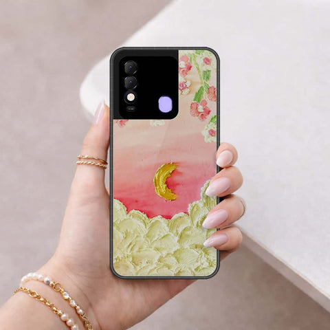 Tecno Spark 8 Cover - Floral Series 3 - HQ Ultra Shine Premium Infinity Glass Soft Silicon Borders Case