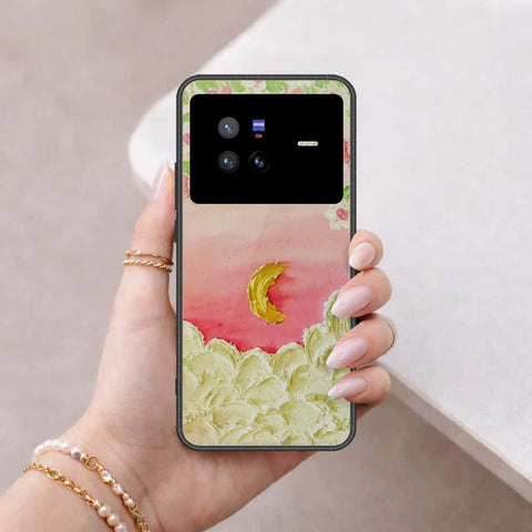Vivo X80 Cover - Floral Series 3 - HQ Ultra Shine Premium Infinity Glass Soft Silicon Borders Case