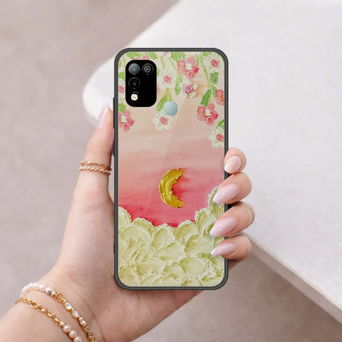 Infinix Hot 10 Play Cover - Floral Series 3 - HQ Ultra Shine Premium Infinity Glass Soft Silicon Borders Case