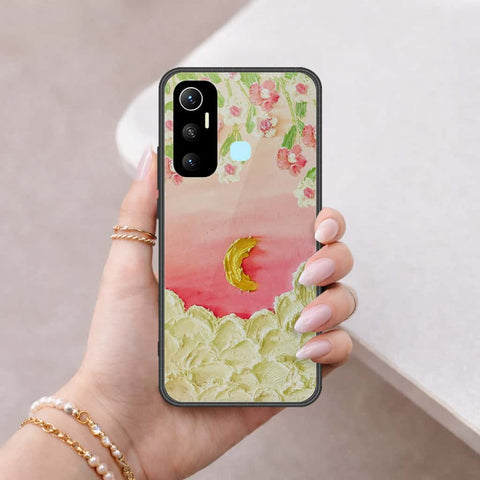Infinix Hot 11 Cover - Floral Series 3 - HQ Ultra Shine Premium Infinity Glass Soft Silicon Borders Case