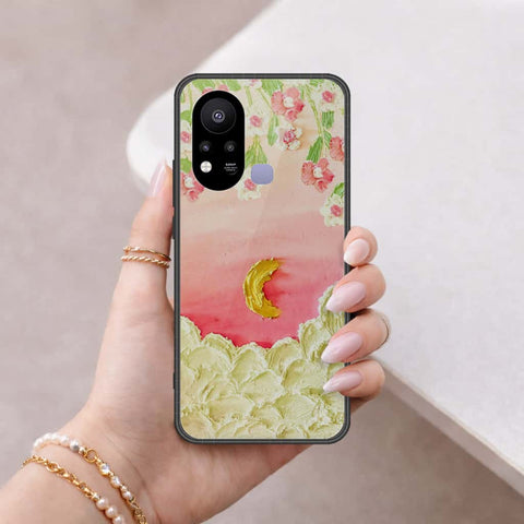 Infinix Hot 11s NFC Cover - Floral Series 3 - HQ Ultra Shine Premium Infinity Glass Soft Silicon Borders Case