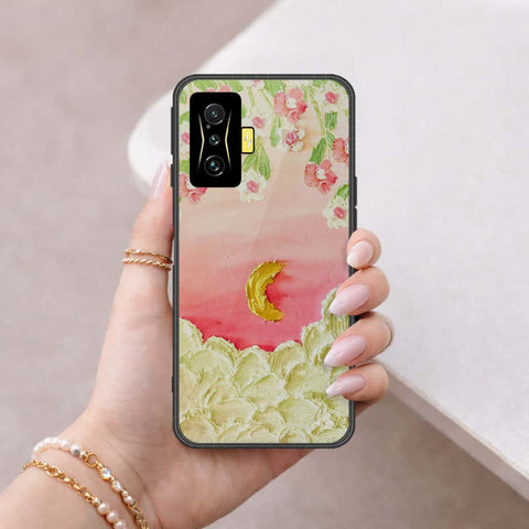 Xiaomi Poco F4 GT Cover - Floral Series 3 - HQ Ultra Shine Premium Infinity Glass Soft Silicon Borders Case