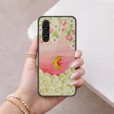 Samsung Galaxy S23 5G Cover - Floral Series 3 - HQ Ultra Shine Premium Infinity Glass Soft Silicon Borders Case