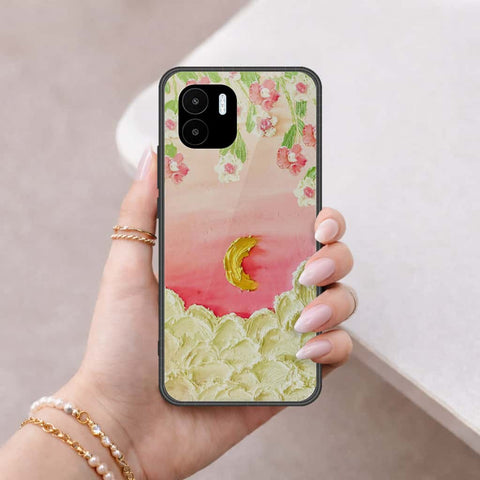 Xiaomi Redmi A2 Cover - Floral Series 3 - HQ Ultra Shine Premium Infinity Glass Soft Silicon Borders Case