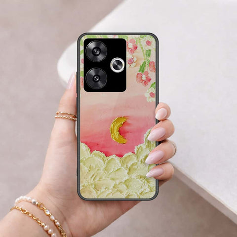 Xiaomi Poco F6 Cover - Floral Series 3 - HQ Ultra Shine Premium Infinity Glass Soft Silicon Borders Case