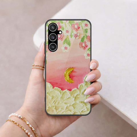 Samsung Galaxy S23 FE Cover - Floral Series 3 - HQ Ultra Shine Premium Infinity Glass Soft Silicon Borders Case
