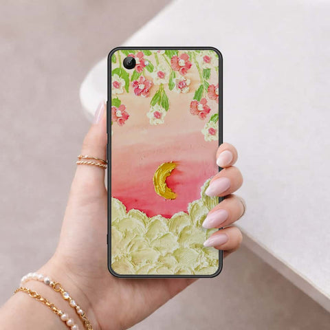 Vivo Y81 Cover - Floral Series 3 - HQ Ultra Shine Premium Infinity Glass Soft Silicon Borders Case