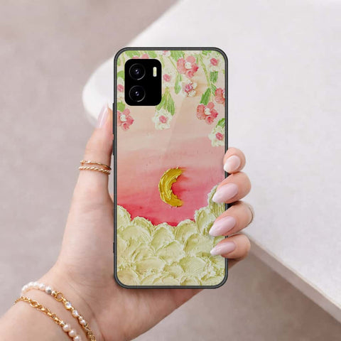 Vivo Y10 Cover - Floral Series 3 - HQ Ultra Shine Premium Infinity Glass Soft Silicon Borders Case