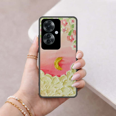 Oppo Reno 11F 5G Cover - Floral Series 3 - HQ Ultra Shine Premium Infinity Glass Soft Silicon Borders Case