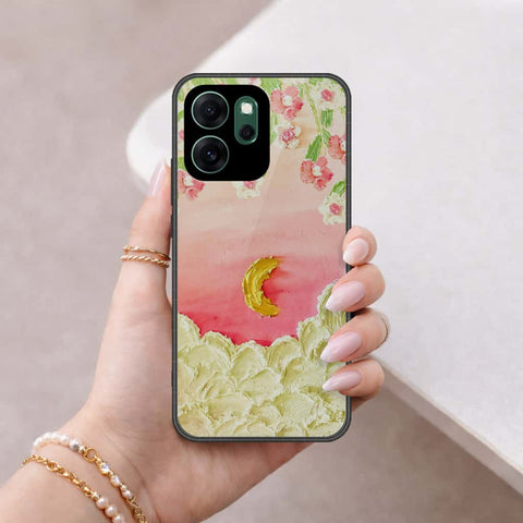 Oppo Reno 14F Cover - Floral Series 3 - HQ Ultra Shine Premium Infinity Glass Soft Silicon Borders Case