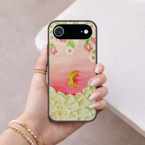 iPhone 18 Air - Floral Series 3 - HQ Ultra Shine Premium Infinity Glass Soft Silicon Borders Case