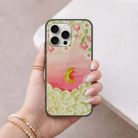 iPhone 16 Pro - Floral Series 3 - HQ Ultra Shine Premium Infinity Glass Soft Silicon Borders Case