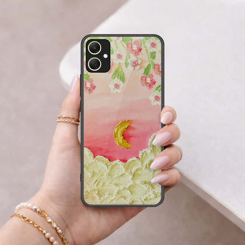 Samsung Galaxy A06 Cover - Floral Series 3 - HQ Ultra Shine Premium Infinity Glass Soft Silicon Borders Case