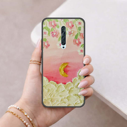 Oppo Reno 2 Cover - Floral Series 3 - HQ Ultra Shine Premium Infinity Glass Soft Silicon Borders Case