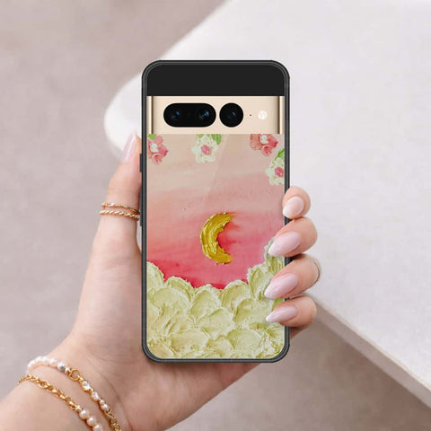 Google Pixel 7 Pro Cover - Floral Series 3 - HQ Ultra Shine Premium Infinity Glass Soft Silicon Borders Case