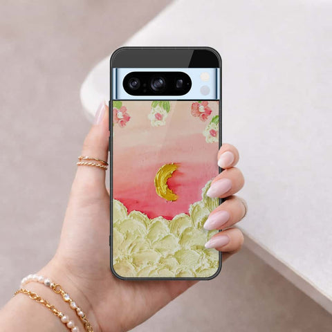 Google Pixel 8 Pro Cover - Floral Series 3 - HQ Ultra Shine Premium Infinity Glass Soft Silicon Borders Case