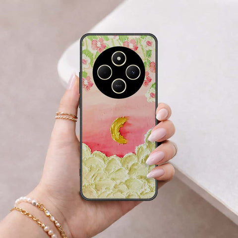 Xiaomi Poco C75 Cover - Floral Series 3 - HQ Ultra Shine Premium Infinity Glass Soft Silicon Borders Case