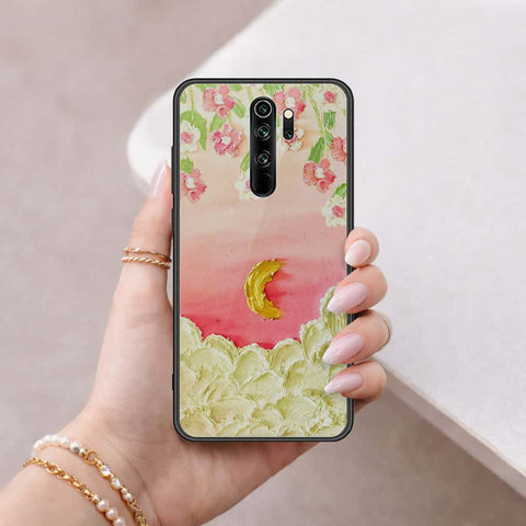 Xiaomi Redmi Note 8 Pro Cover - Floral Series 3 - HQ Ultra Shine Premium Infinity Glass Soft Silicon Borders Case