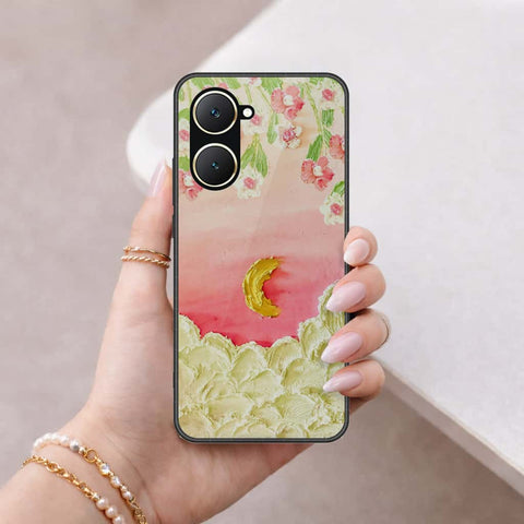 Vivo Y18 Cover - Floral Series 3 - HQ Ultra Shine Premium Infinity Glass Soft Silicon Borders Case