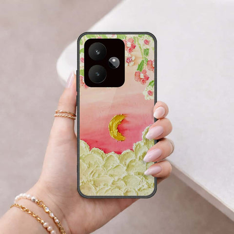 Realme GT 7 Cover - Floral Series 3 - HQ Ultra Shine Premium Infinity Glass Soft Silicon Borders Case