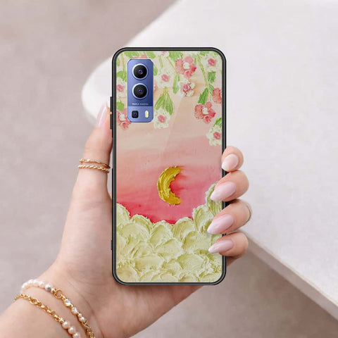 Vivo Y52 5G Cover - Floral Series 3 - HQ Ultra Shine Premium Infinity Glass Soft Silicon Borders Case